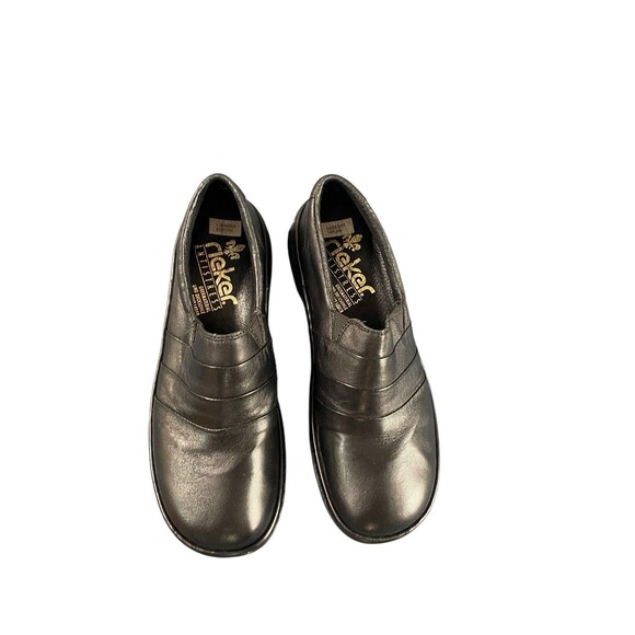 Rieker Antistress Black Leather Elastic Side Women’s Shoes Size EU 37 Work Shoe - Picture 3 of 10